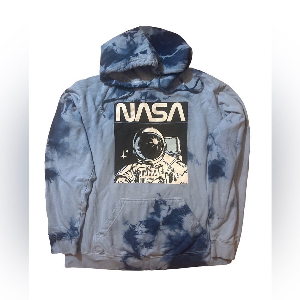 Hyper Space NASA Tie-Dye astronaut Hoodie men’s large